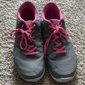 Nike Women's Flex Running Shoes 2015 Gray/Pink Size 10